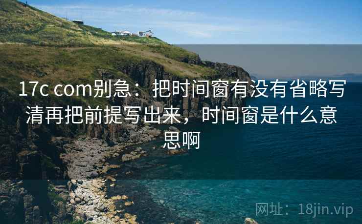 17c com别急：把时间窗有没有省略写清再把前提写出来，时间窗是什么意思啊  第2张